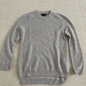 Rag & Bone Grey Cashmere Ribbed Sweater Size S